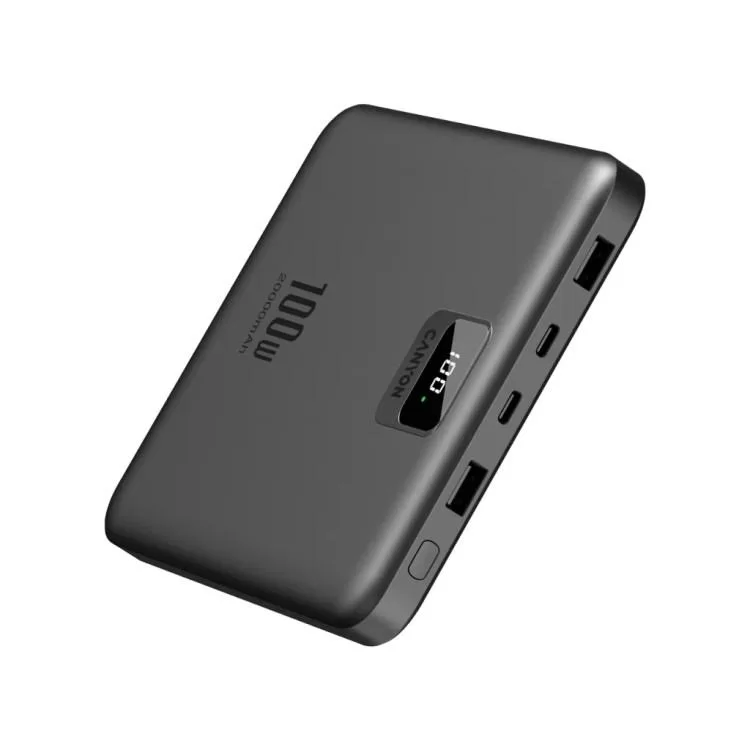 Батарея універсальна Canyon PB-2008 20000mAh PD/100W Q.C/3.0 (CNE-CPB2008DG) ціна 5 948грн - фотографія 2