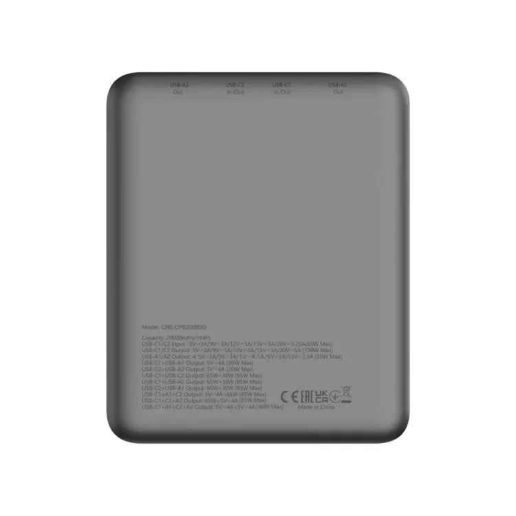 Батарея універсальна Canyon PB-2008 20000mAh PD/100W Q.C/3.0 (CNE-CPB2008DG) відгуки - зображення 5