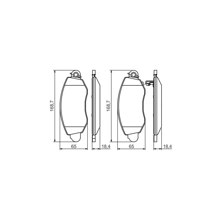 в продажу Гальмівні колодки Bosch 0 986 494 047 - фото 3