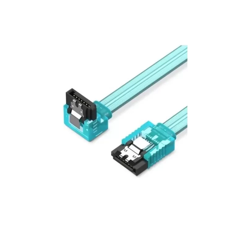 Кабель для передачи данных SATA 3.0 7pin F/F 0.5m L Blue Vention (KDDSD)