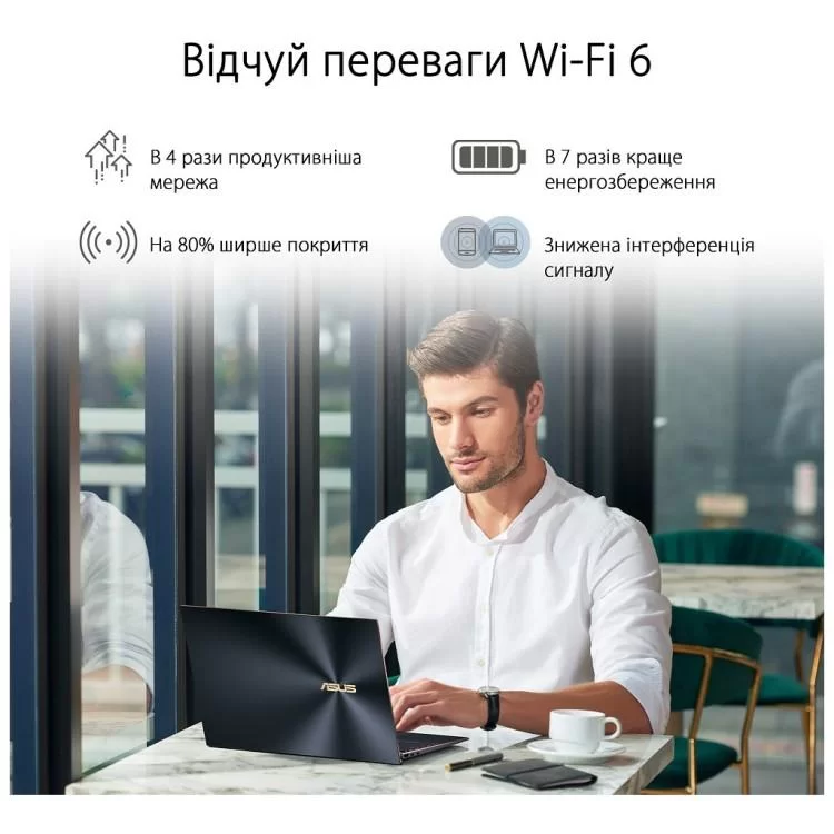 Мережева карта Wi-Fi ASUS USB-AX56 (90IG06H0-MO0R10) відгуки - зображення 5