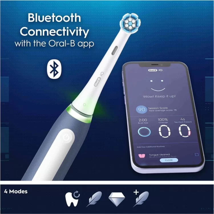 продаем Электрическая зубная щетка Oral-B iOG4K.2N6.1DK Ocean Blue в Украине - фото 4