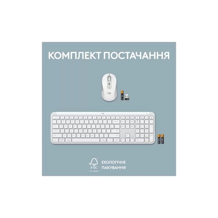 Комплект Logitech MK950 Bluetooth/Wireles UA Off-White (920-012491) - фото 11