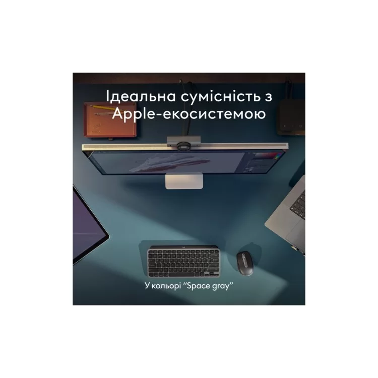 Клавиатура Logitech MX Keys Mini для MAC Wireless UA Space Grey (920-012652) характеристики - фотография 7