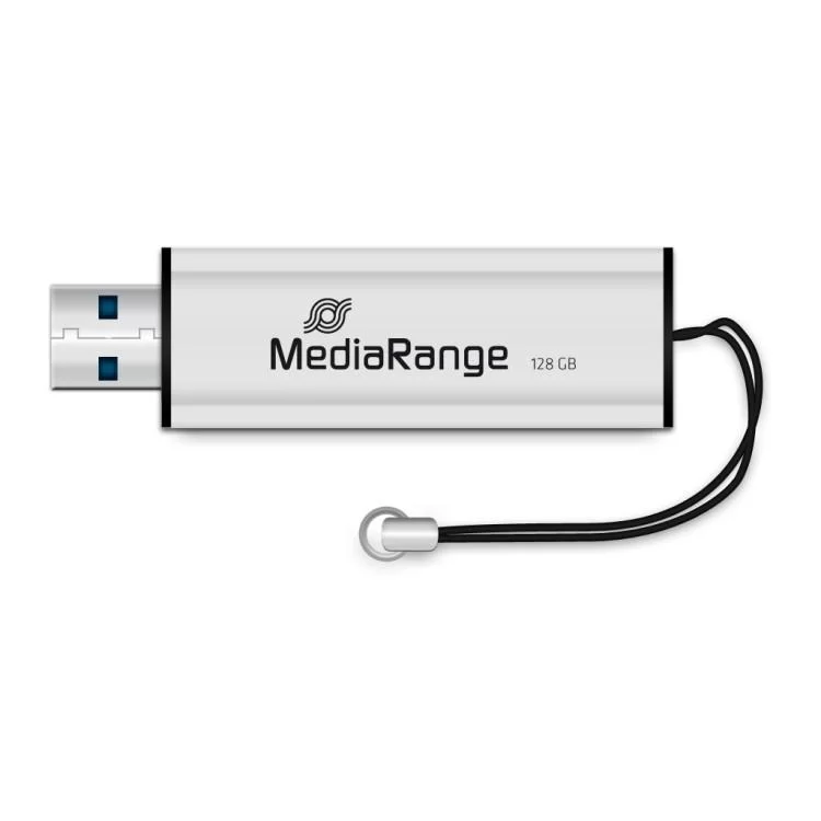 в продажу USB флеш накопичувач Mediarange 128GB Black/Silver USB 3.0 (MR918) - фото 3