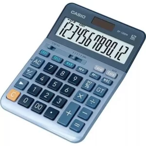 Калькулятор Casio DF-120EM-W-EP, голубой (CALC-CAS-DF-120EM-W)