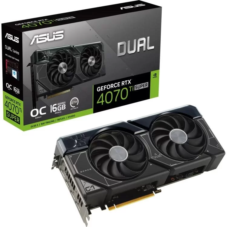 Відеокарта ASUS GeForce RTX4070Ti SUPER 16Gb DUAL OC (DUAL-RTX4070TIS-O16G) - фото 11