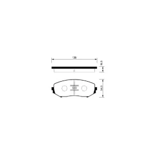 Тормозные колодки HI-Q SP1416