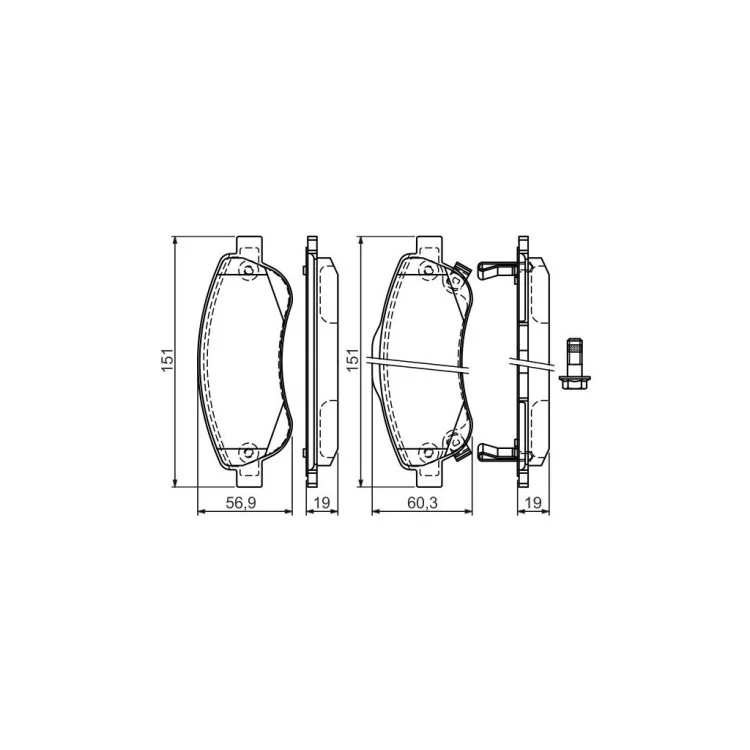 продаем Тормозные колодки Bosch 0 986 494 379 в Украине - фото 4