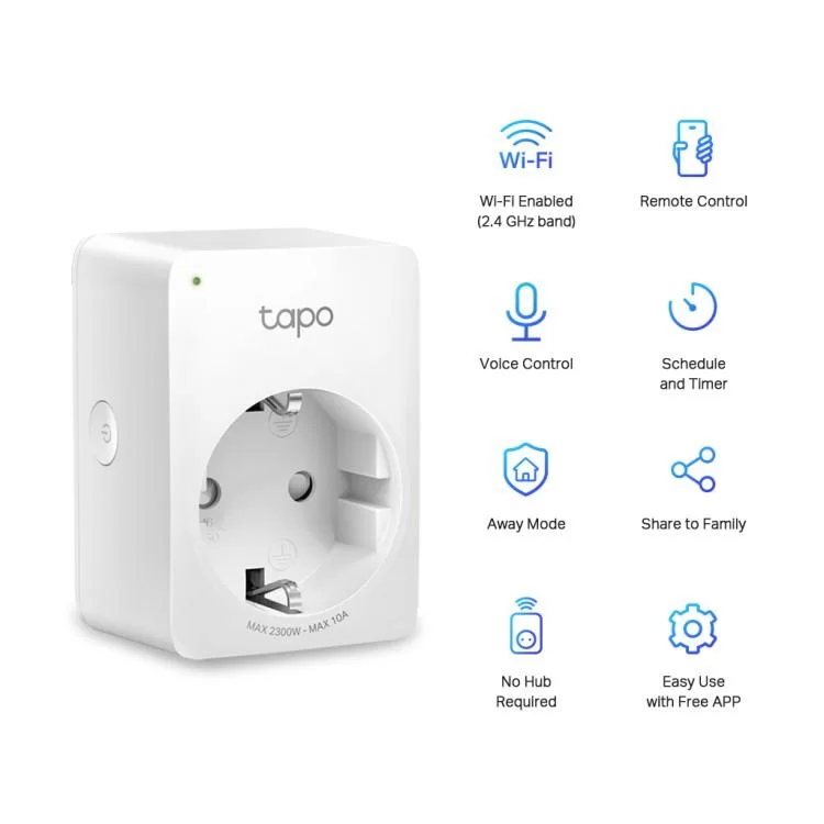 в продаже Умная розетка TP-Link TAPO P100 (TAPO-P100) - фото 3