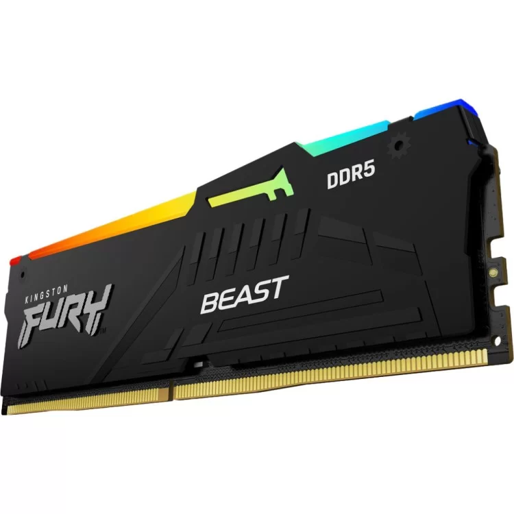 Модуль пам'яті для комп'ютера DDR5 32GB 5200 MHz Beast RGB Kingston Fury (ex.HyperX) (KF552C40BBA-32) ціна 7 727грн - фотографія 2