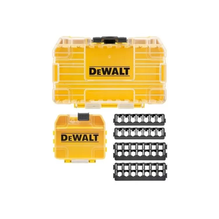 Ящик для інструментів DeWALT для біт системи TSTAK Tough Case S з футляром та касетами для біт 4 шт. (DT70801) - фотографія 2