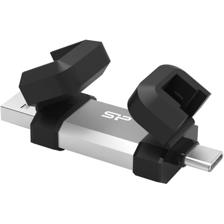 USB флеш накопитель Silicon Power USB 64G SILICON POWER usb3.2+TypeC Mobile C51 (SP064GBUC3C51V1S) цена 771грн - фотография 2