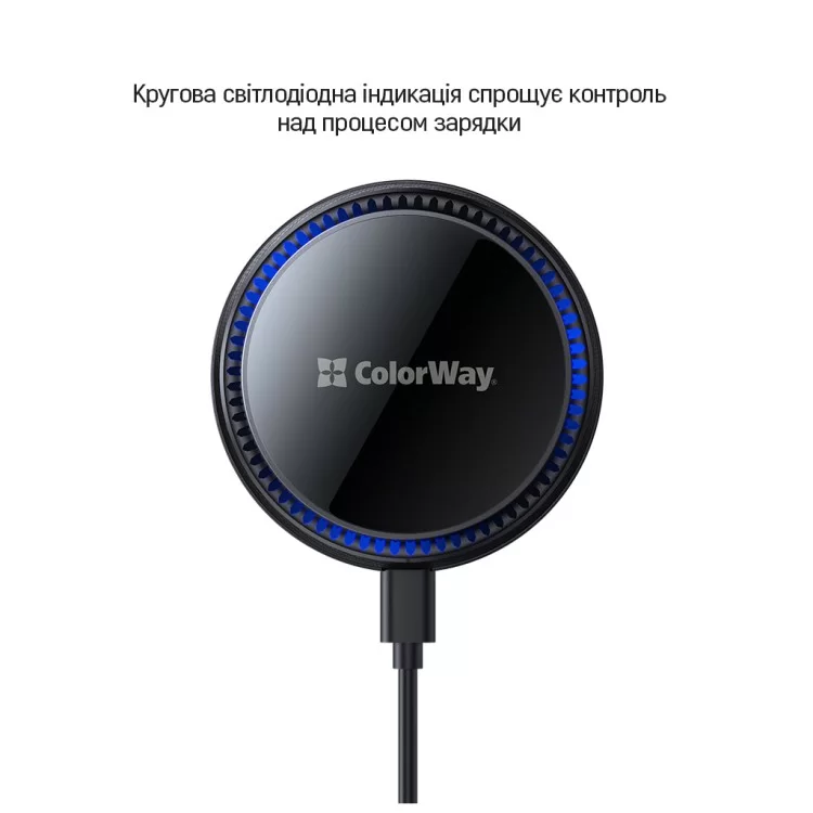 Универсальный автодержатель ColorWay MagSafe 360° Air Vent 15W Black (CW-CHMW041Q-BK) - фото 10