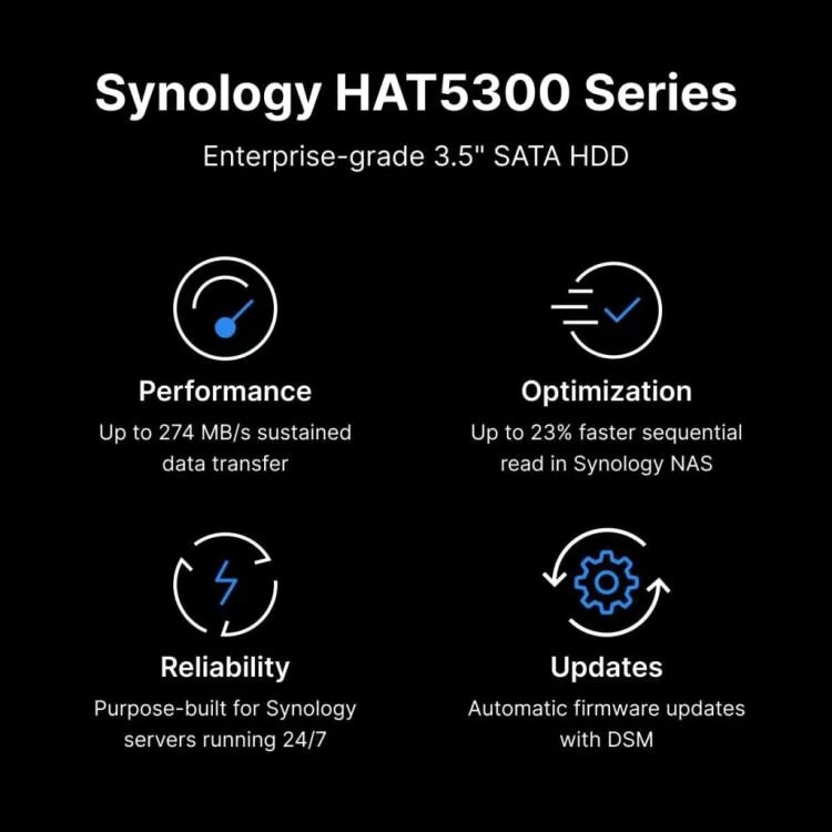 в продаже Жесткий диск для сервера Synology 3.5" 8TБ SATA 7200 (HAT5310-8T) - фото 3