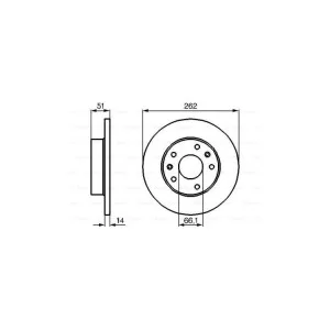 Тормозной диск Bosch 0 986 478 991