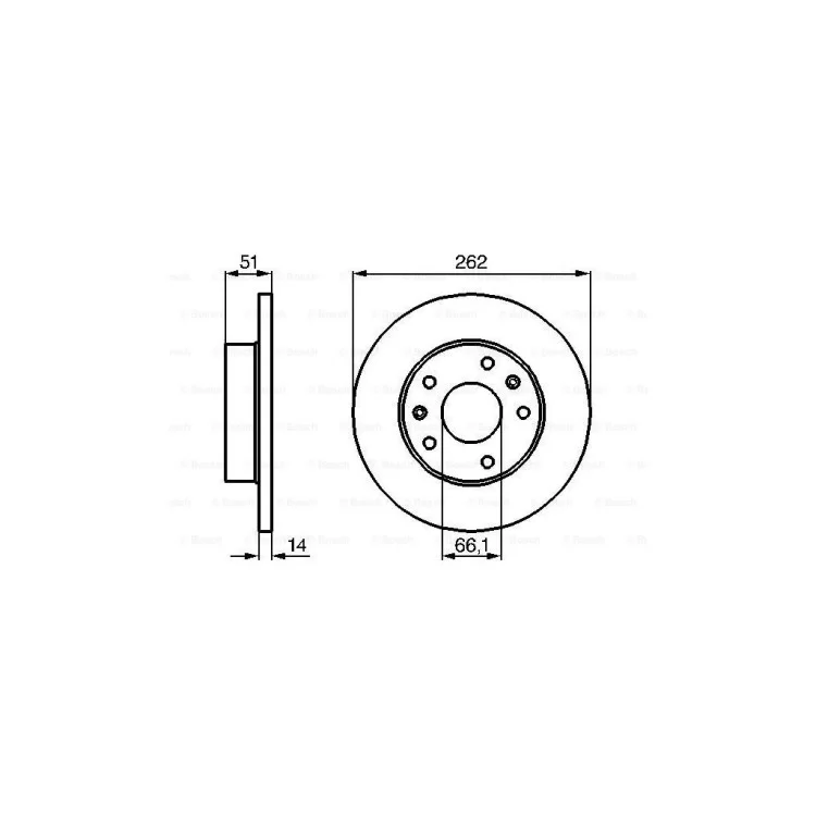 Тормозной диск Bosch 0 986 478 991