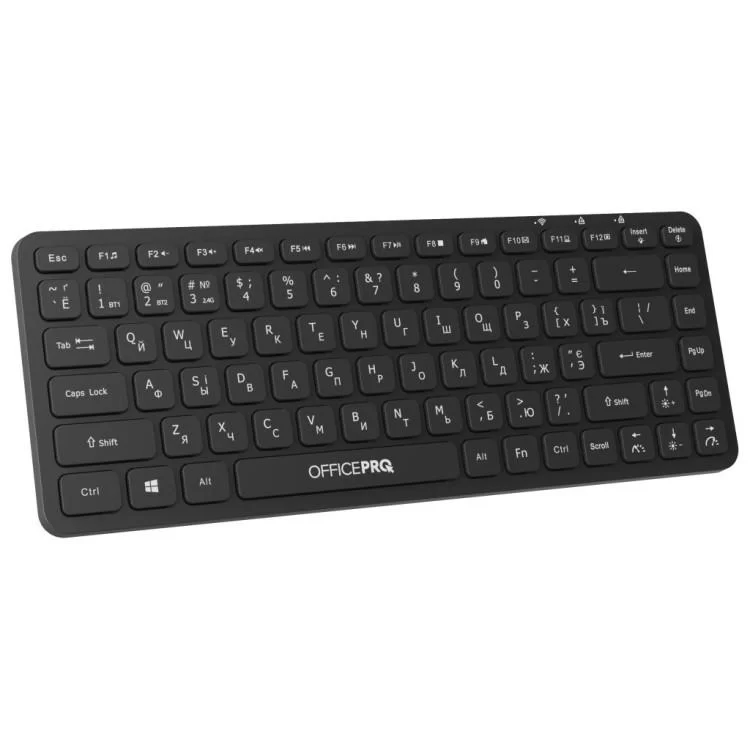 Клавіатура OfficePro SK790B Wireless/Bluetooth Black (SK790B) ціна 1 278грн - фотографія 2