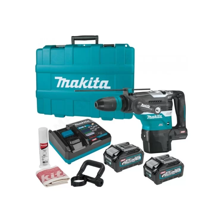 в продажу Перфоратор Makita HR005GM202 XGT, 40 V Max, BL4040x 2 шт, DC40RA (HR005GM202) - фото 3