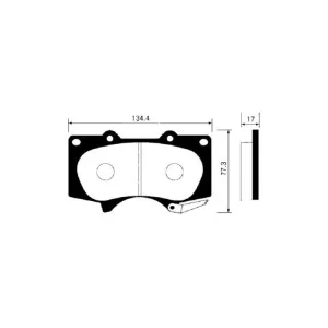 Тормозные колодки HI-Q SP2033