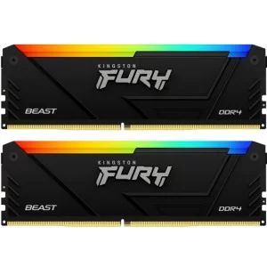 Модуль пам'яті для комп'ютера DDR4 16GB (2x8GB) 3733 MHz Beast RGB Kingston Fury (ex.HyperX) (KF437C19BB2AK2/16)