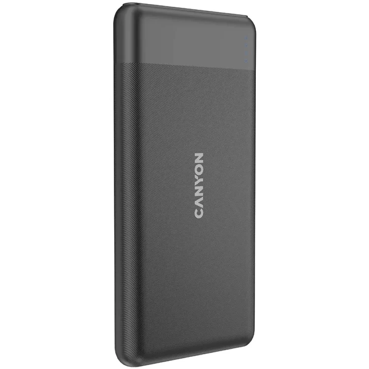 Батарея універсальна Canyon PB-109 10000 mAh PD/18W QC/3.0/20W Black (CNE-CPB1009B) ціна 878грн - фотографія 2