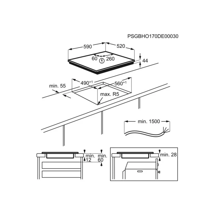 Варочна поверхня Electrolux LIV63431BW ціна 39 681грн - фотографія 2