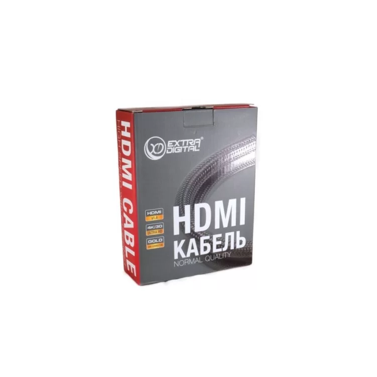 Кабель мультимедійний HDMI to HDMI 10.0m v1.4B 28awg, 14+1, CCS Extradigital (KBH1748) інструкція - картинка 6