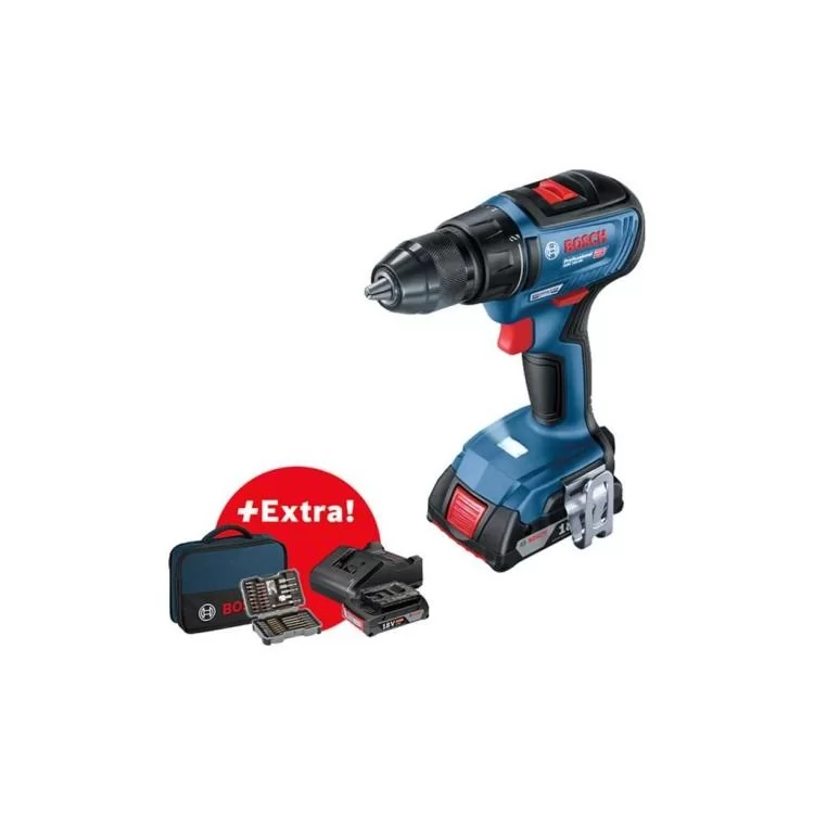 в продаже Шуруповерт Bosch GSR 18 V-50, 2*2 Ач, ЗУ, кейс (0.601.9H5.004) - фото 3