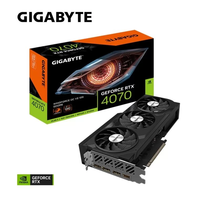 Відеокарта GIGABYTE GeForce RTX4070 12Gb WINDFORCE OC (GV-N4070WF3OCV2-12GD) - фото 9