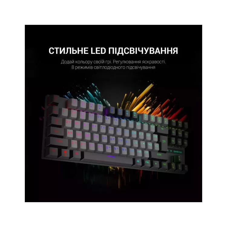 Клавиатура GamePro MK100B Blue Switch LED USB Black (MK100B) - фото 12