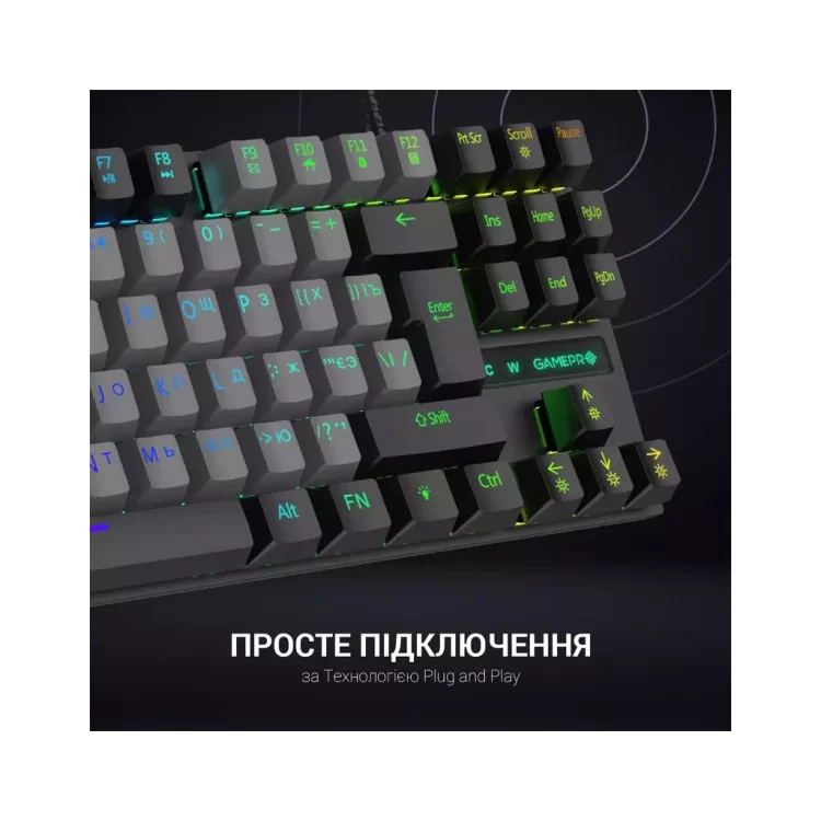 Клавиатура GamePro MK100B Blue Switch LED USB Black (MK100B) инструкция - картинка 6