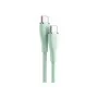 Дата кабель USB-C to USB-C 2.0m USB2.0 100W (20V/5A) Light Green Silicone Vention (TAWGH)