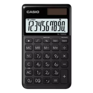 Калькулятор Casio SL-1000SC-BK-W-EP, черный (CALC-CAS-SL-1000SC-B)