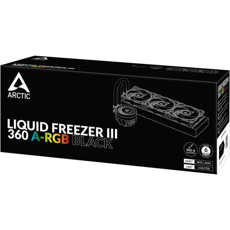 Система рідинного охолодження Arctic Liquid Freezer III - 360 A-RGB Black (ACFRE00144A) - фото 11