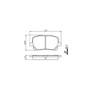 Тормозные колодки Bosch 0 986 424 761