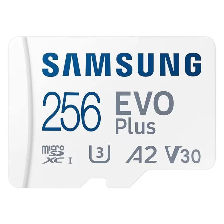 Карта пам'яті Samsung microSDXC 256GB C10 UHS-I R130MB/s Evo Plus + SD (MB-MC256KA/EU) ціна 1 952грн - фотографія 2