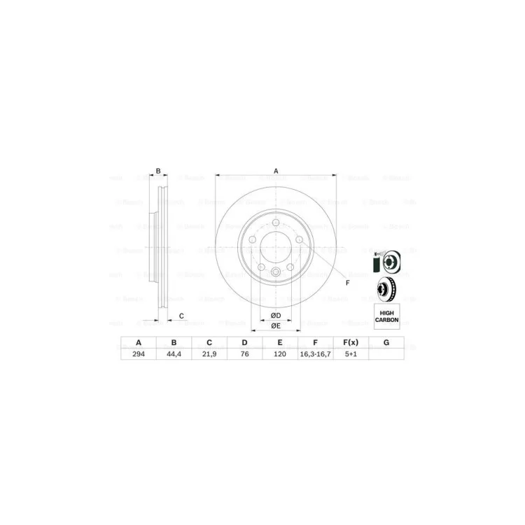 Гальмівний диск Bosch 0 986 479 097 відгуки - зображення 5