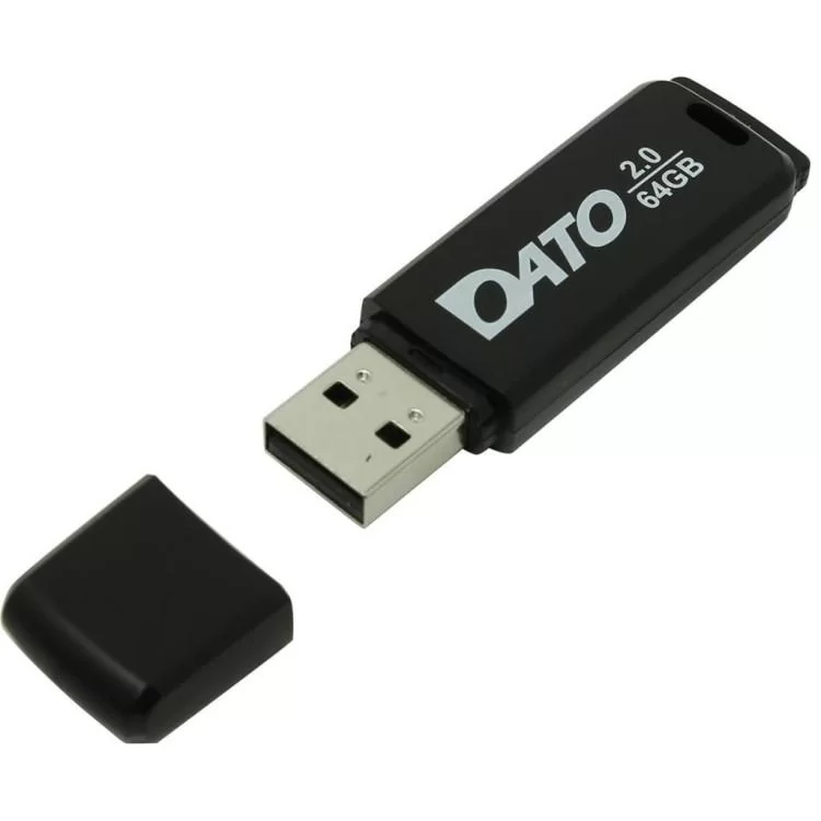 USB флеш накопичувач Dato 64GB DB8001 Black USB 2.0 (DB8001K-64G) ціна 336грн - фотографія 2