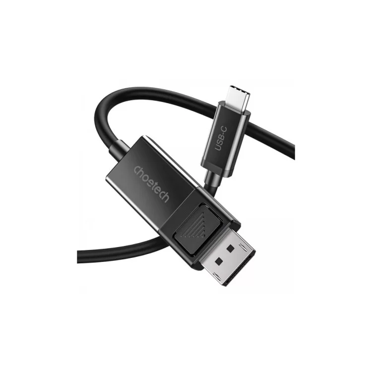 Кабель мультимедийный USB-C to DisplayPort 1.8m 8K 30Hz Choetech (XCP-1803-BK) цена 1 278грн - фотография 2