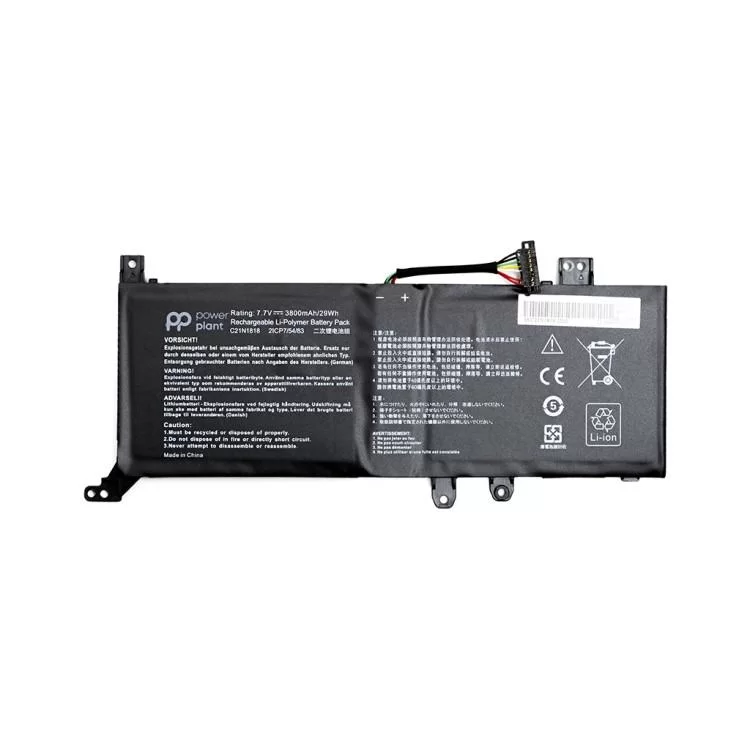 Акумулятор до ноутбука PowerPlant ASUS VivoBook 14 X412FJ (C21N1818) 7.6V 4212mAh (NB431540)