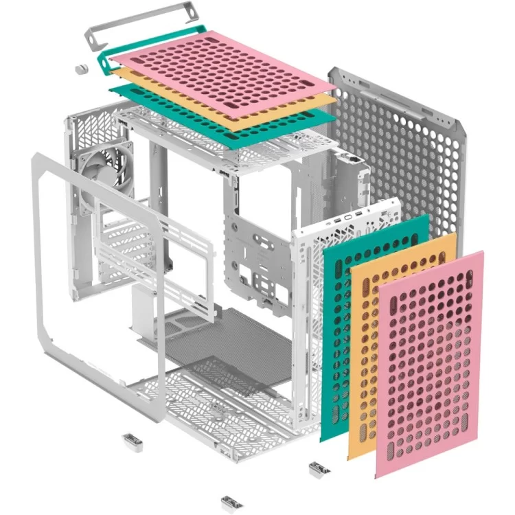 Корпус CoolerMaster CASE MIDITOWER EATX W/O PSU/Q500-DGNN-S00 COOLER MASTER (QUBE 500 Flatpack Macaron Edition) характеристики - фотография 7