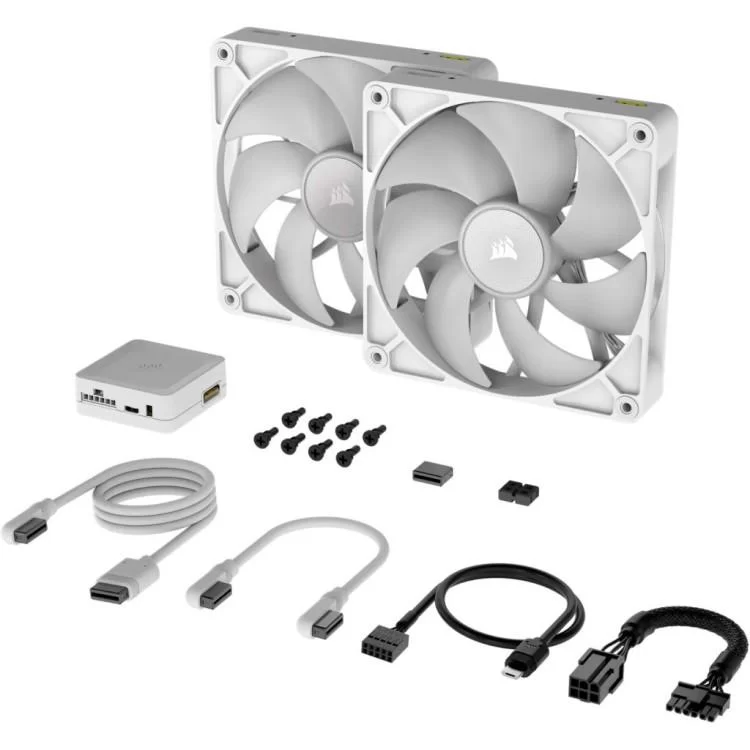 в продаже Кулер для корпуса Corsair iCUE Link RX140 RGB PWM White Dual Pack (CO-9051024-WW) - фото 3