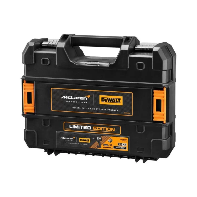 продаємо Шуруповерт DeWALT McLaren F1, XR Li-Ion PowerStack 18V GFN блок 2x1.7Ah, 90 Нм, кейс TSTAK (DCD85ME2GT) в Україні - фото 4