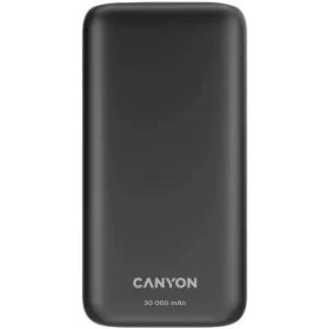 Батарея універсальна Canyon PB-301 30000mAh PD/20W, QC/3.0 (CNE-CPB301B)