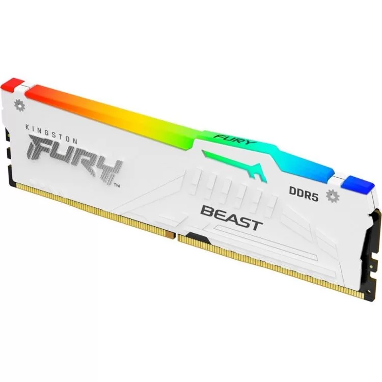 Модуль памяти для компьютера DDR5 16GB 6800 MHz Beast White RGB EXPO Kingston Fury (ex.HyperX) (KF568C34BWEA-16) цена 7 098грн - фотография 2