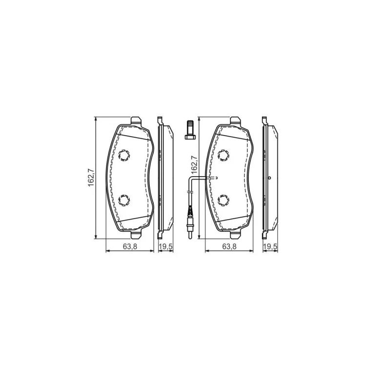 в продажу Гальмівні колодки Bosch 0 986 494 385 - фото 3