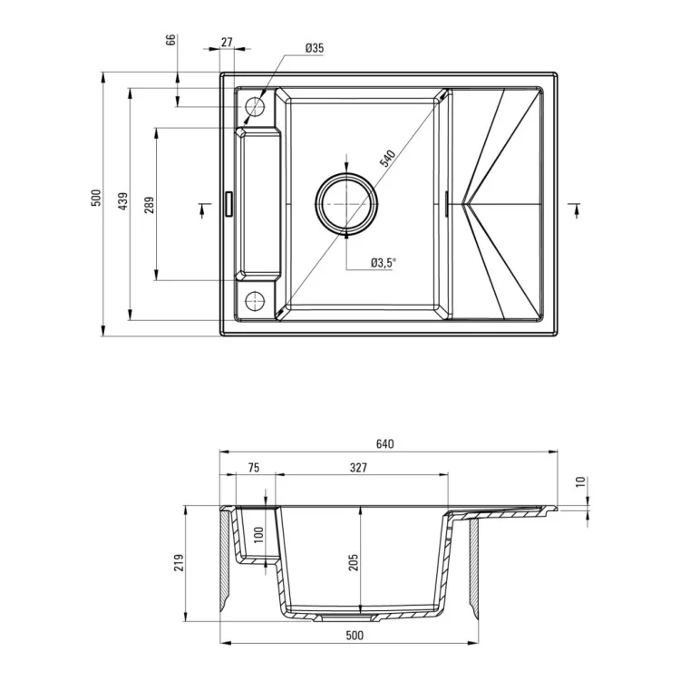 Мойка кухонная Deante Magnetic (ZRM N11A) цена 16 998грн - фотография 2