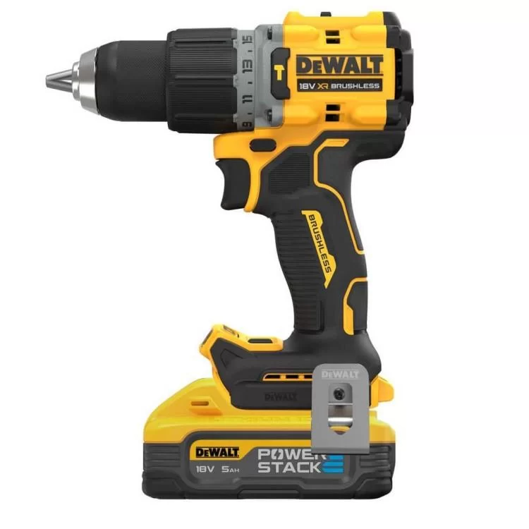 в продаже Шуруповерт DeWALT XR Li-Ion PowerStack 18 В, 2x5Ah, 90 Нм, 0-650/0-2000 об/мин, TSTAK (DCD805H2T) - фото 3