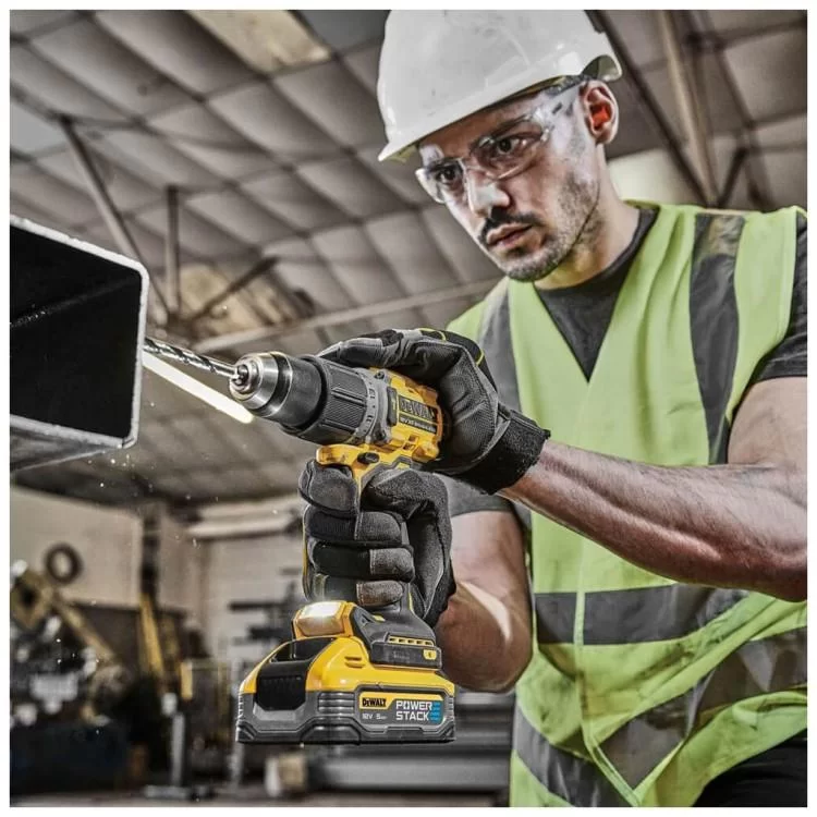 Шуруповерт DeWALT XR Li-Ion PowerStack 18 В, 2x5Ah, 90 Нм, 0-650/0-2000 об/мин, TSTAK (DCD805H2T) - фото 9